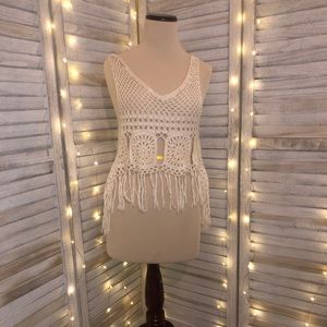 Crocheted tank top